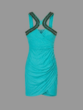 Robe Pinko Aqua Turquoise