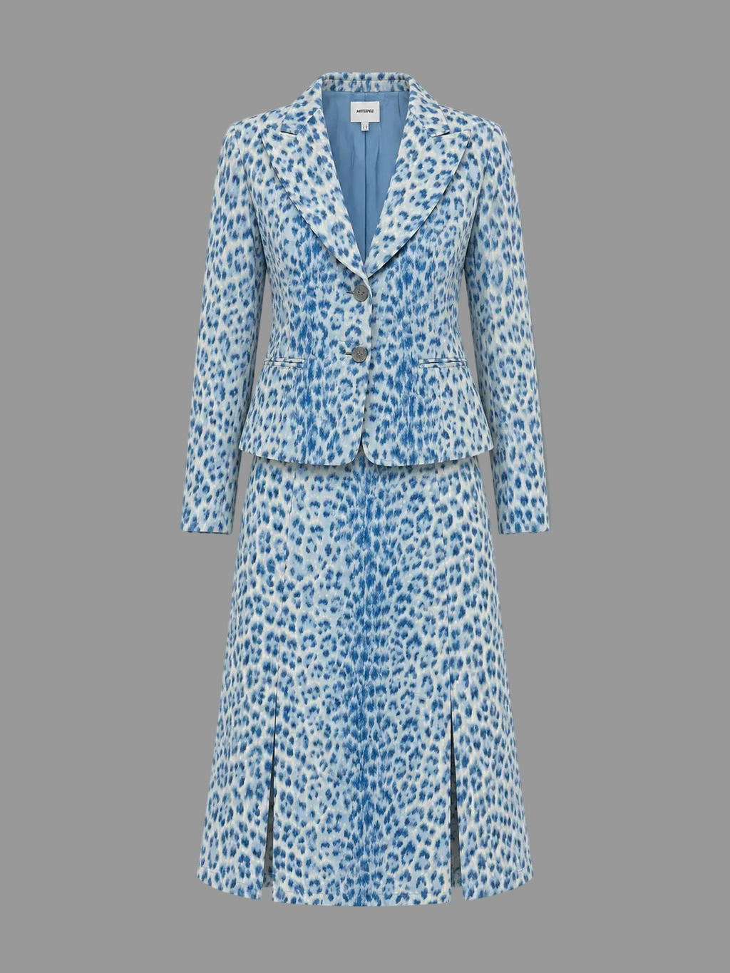 Ensemble léopard en jean Moschino