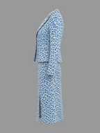 Ensemble léopard en jean Moschino