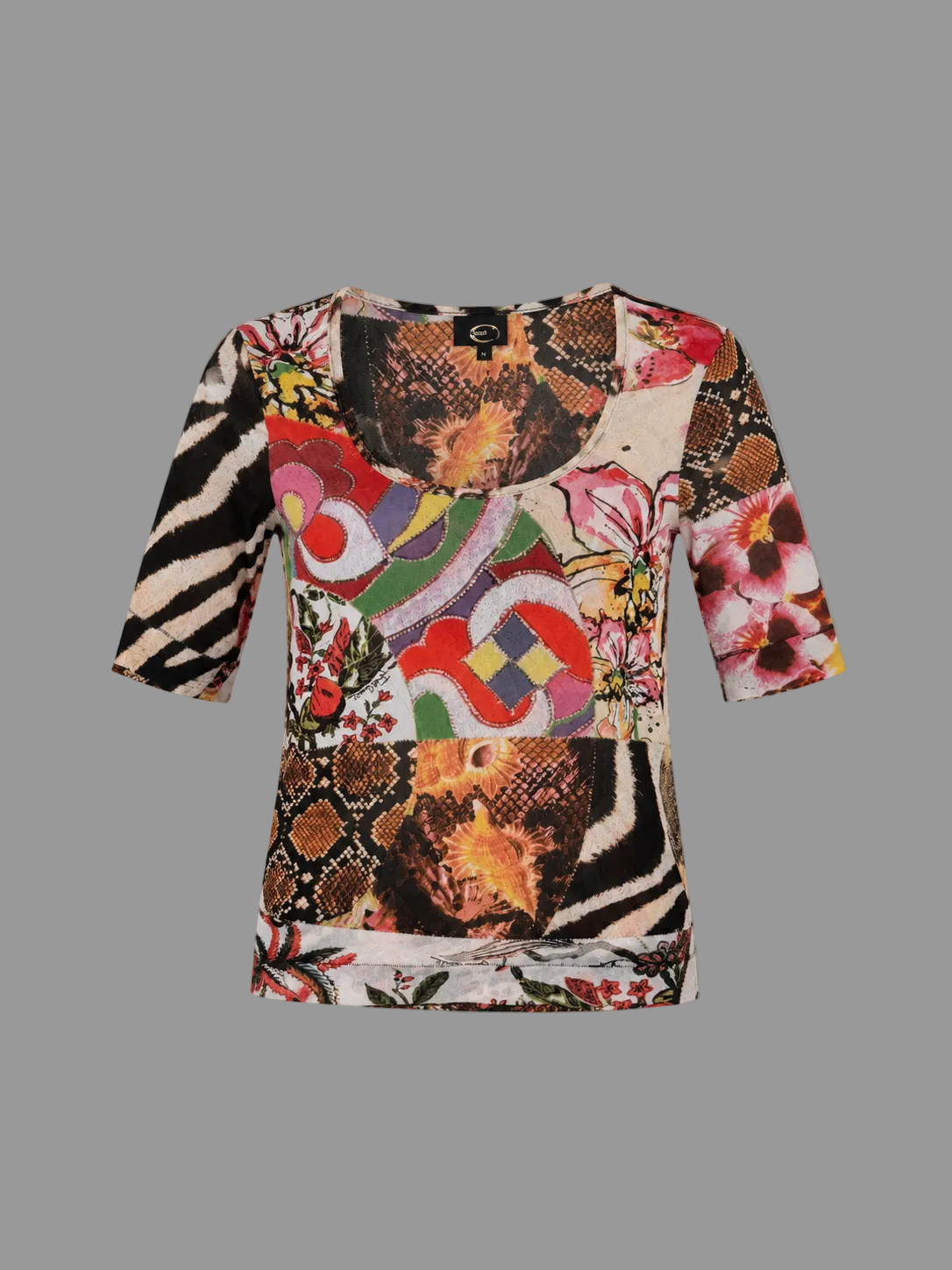 Top imprimé animal et floral Roberto Cavalli