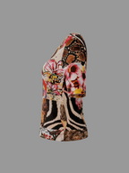 Top imprimé animal et floral Roberto Cavalli