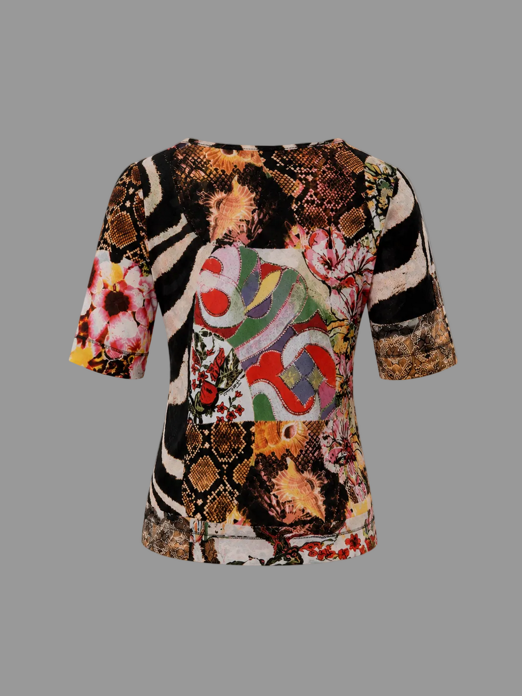 Top imprimé animal et floral Roberto Cavalli