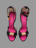Sandales à talons en satin Dsquared2