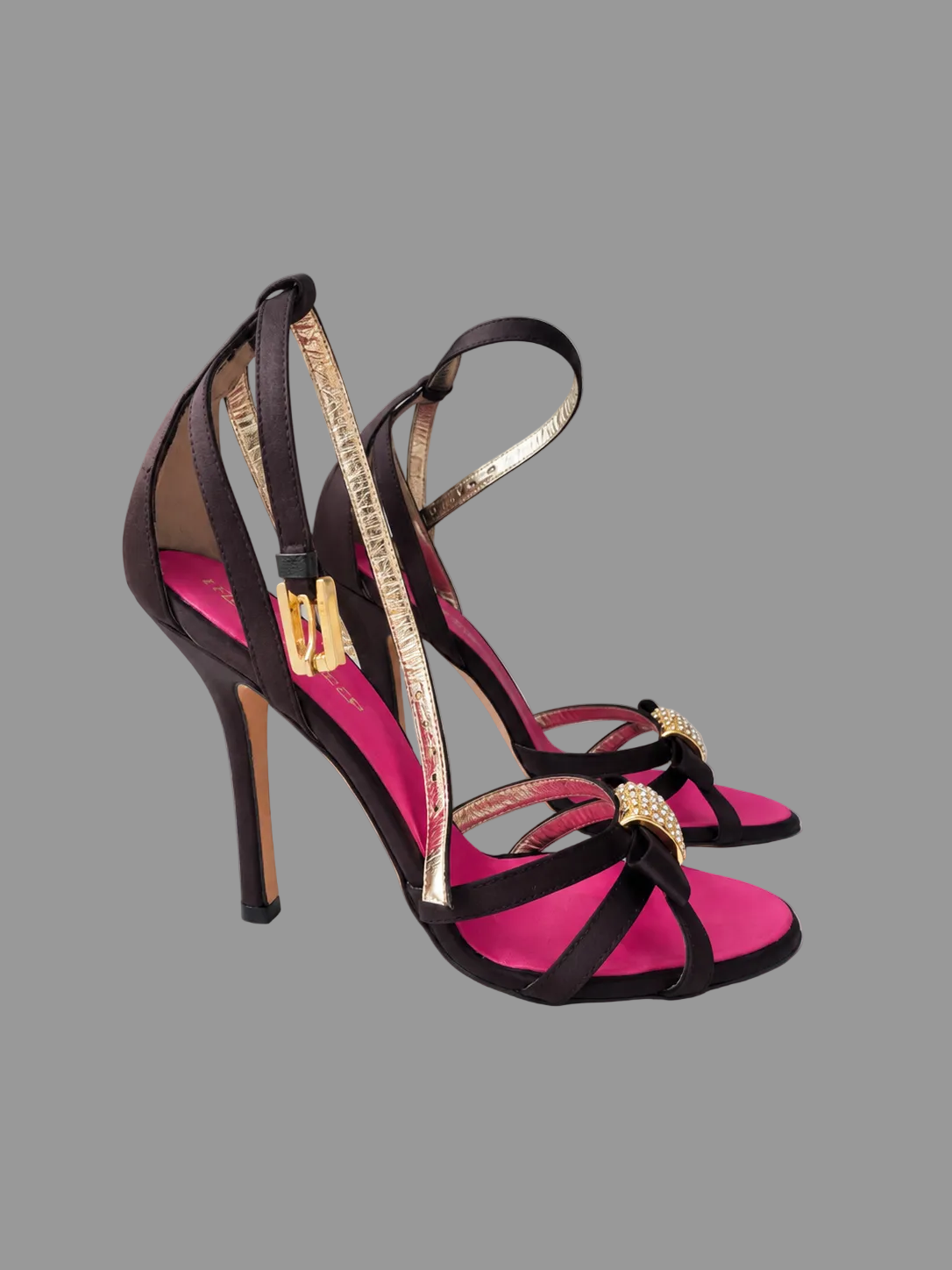 Sandales à talons en satin Dsquared2