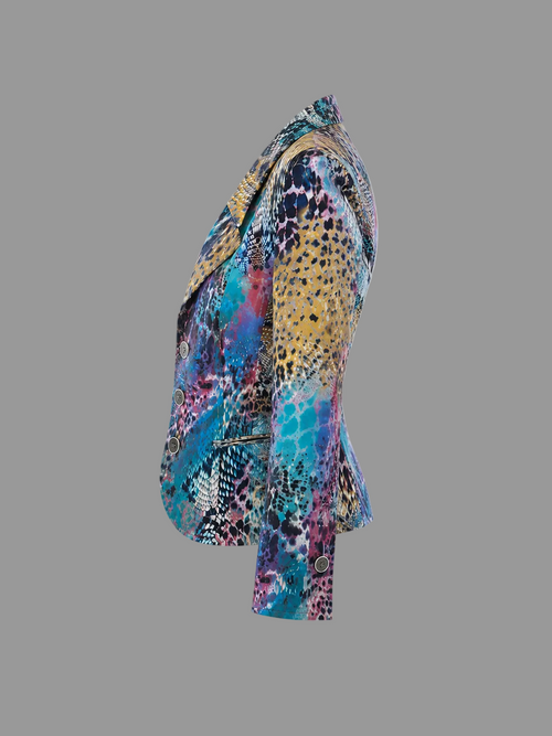 Blazer Roccobarocco à imprimé serpent