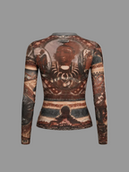 Haut en maille native Jean Paul Gaultier Archive