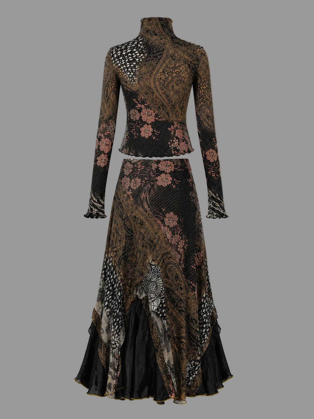 Ensemble Roberto Cavalli imprimé mélangé rare